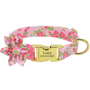 Flower Custom Dog Collar